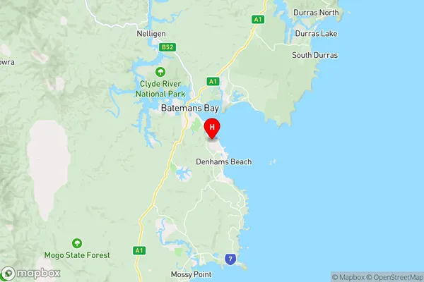 Batehaven,New South Wales Area Map