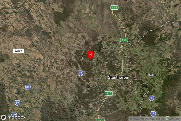 Amiens,Queensland Satellite Map