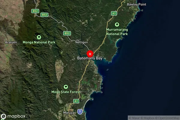 Batemans Bay,New South Wales Satellite Map