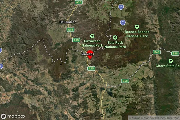 Jennings,New South Wales Satellite Map