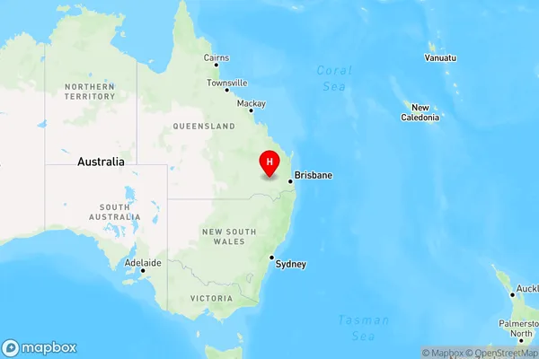 Ducklo,Queensland Region Map