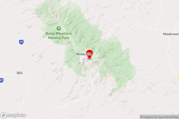 Mowbullan,Queensland Area Map