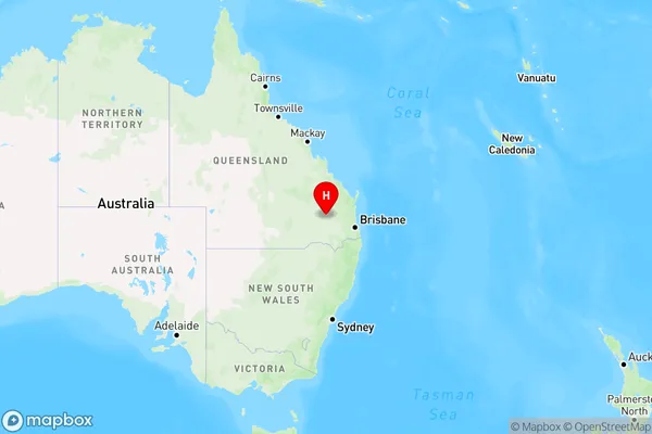 Chances Plain,Queensland Region Map