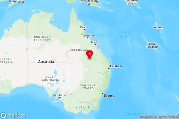 Upper Warrego,Queensland Region Map