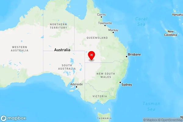 Bulloo Downs,Queensland Region Map