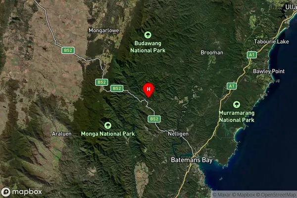 Currowan,New South Wales Satellite Map