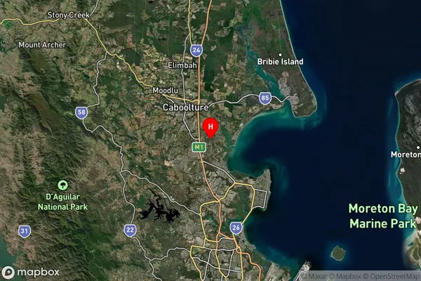 Burpengary East,Queensland Satellite Map