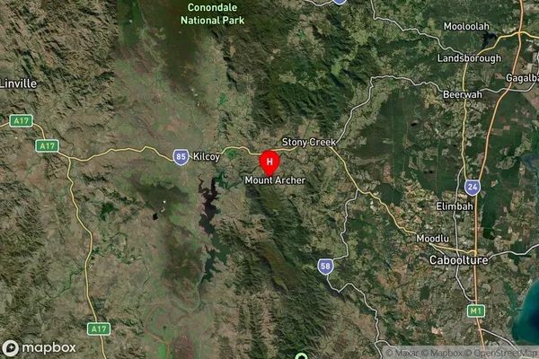 Mount Archer,Queensland Satellite Map