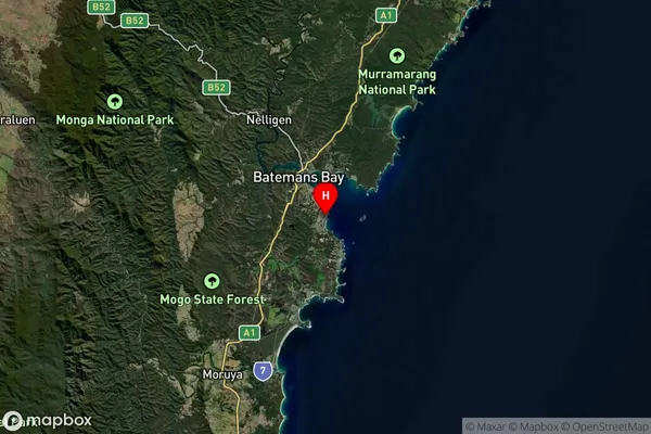 Denhams Beach,New South Wales Satellite Map