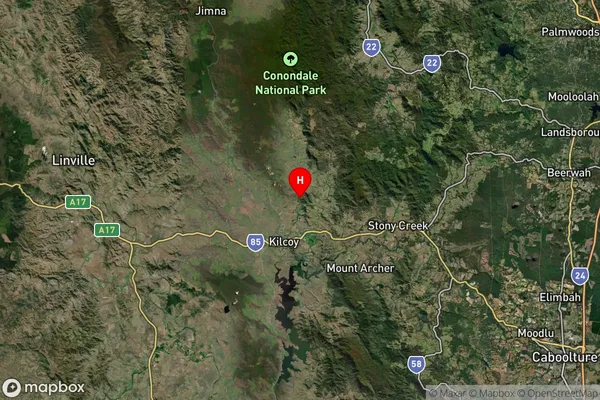 Mount Kilcoy,Queensland Satellite Map