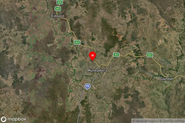 Obil Bil,Queensland Satellite Map