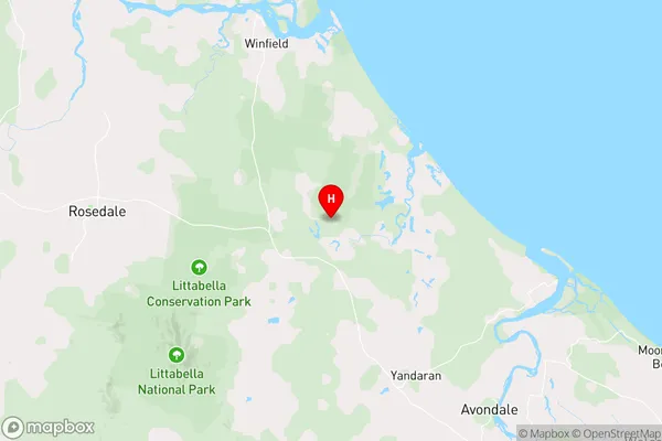 Mullett Creek,Queensland Area Map