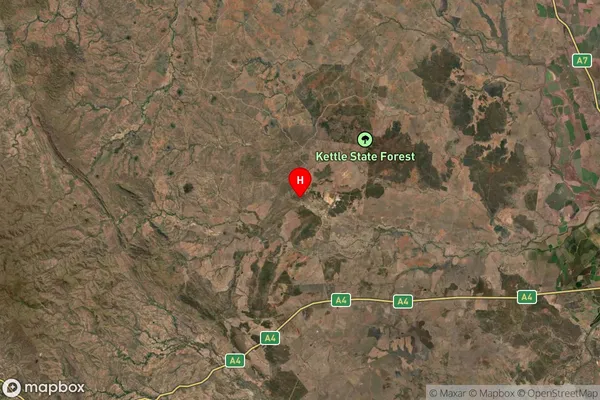 The Gemfields,Queensland Satellite Map
