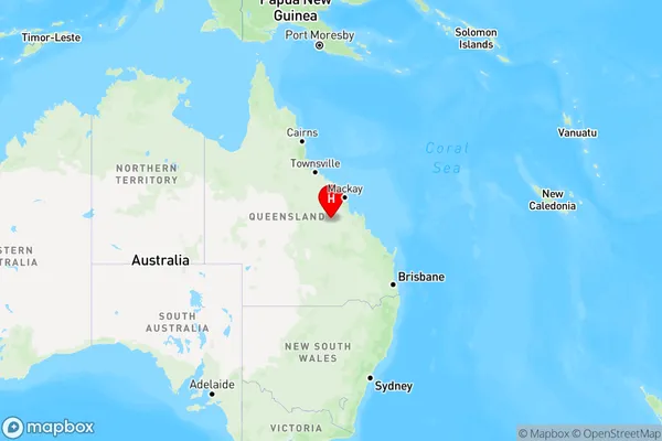 Lowestoff,Queensland Region Map