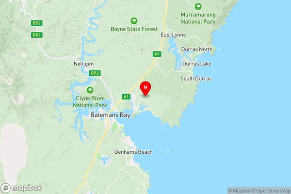 Long Beach,New South Wales Area Map