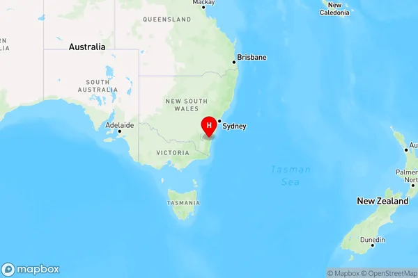 Merricumbene,New South Wales Region Map