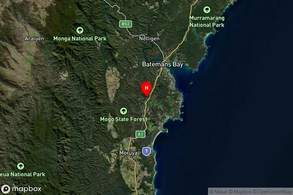 Mogo,New South Wales Satellite Map