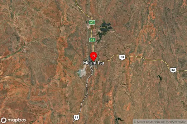 Mount Isa City,Queensland Satellite Map