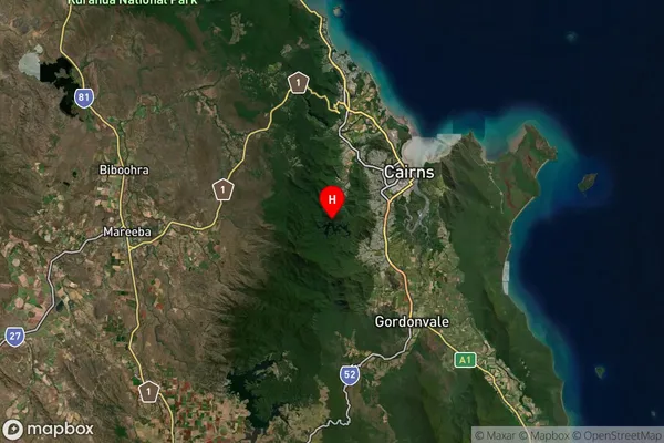 Lamb Range,Queensland Satellite Map