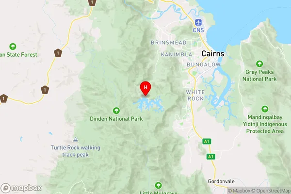 Lamb Range,Queensland Area Map