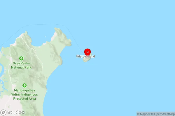 Fitzroy Island,Queensland Area Map