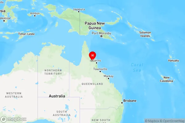 Hurricane,Queensland Region Map