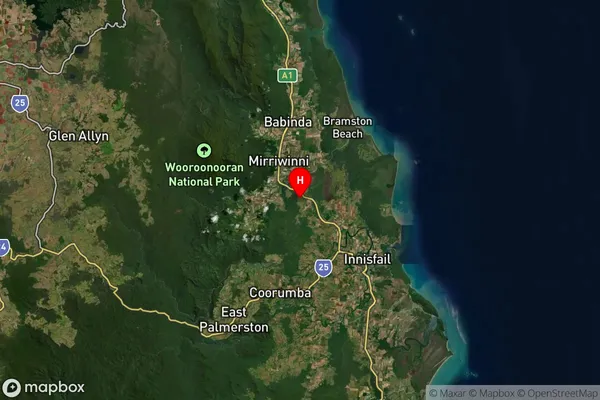 Waugh Pocket,Queensland Satellite Map