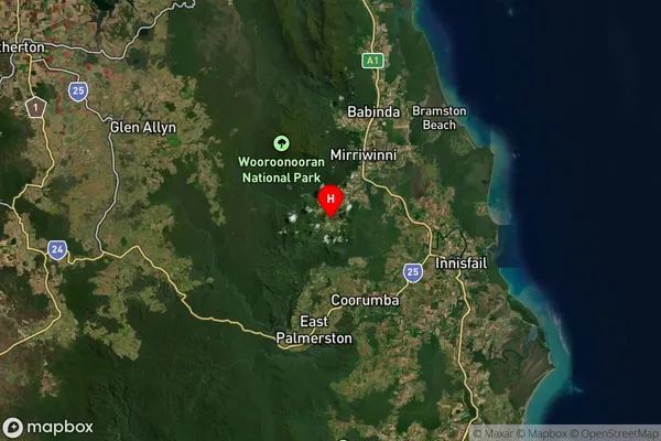 Woopen Creek,Queensland Satellite Map