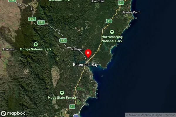 North Batemans Bay,New South Wales Satellite Map