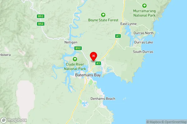 North Batemans Bay,New South Wales Area Map