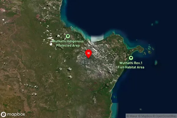 Shelburne,Queensland Satellite Map