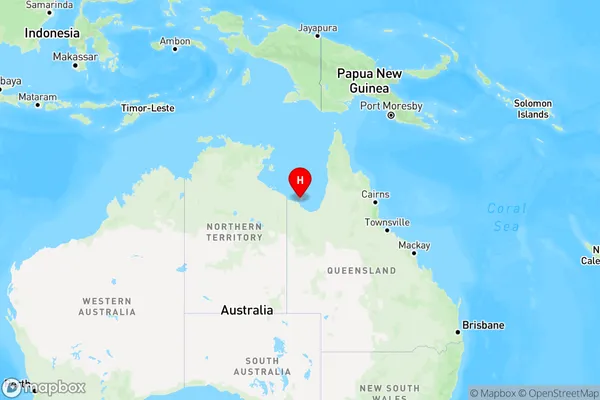 West Wellesley Islands,Queensland Region Map