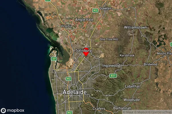 Salisbury East Northbri Ave,South Australia Satellite Map