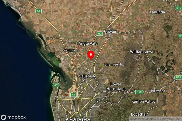 Edinburgh North,South Australia Satellite Map