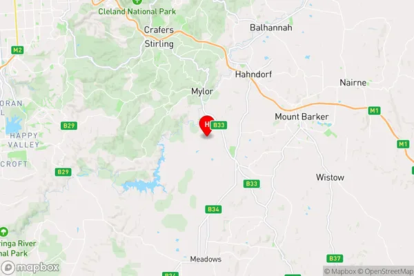 Chapel Hill,South Australia Area Map