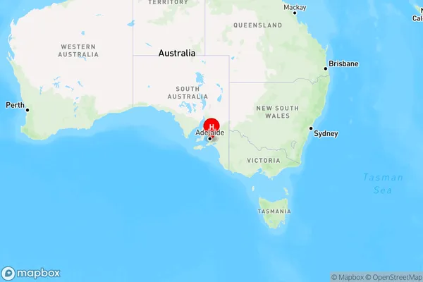 Green Hills Range,South Australia Region Map