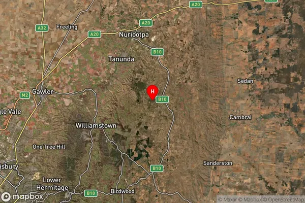 Flaxman Valley,South Australia Satellite Map