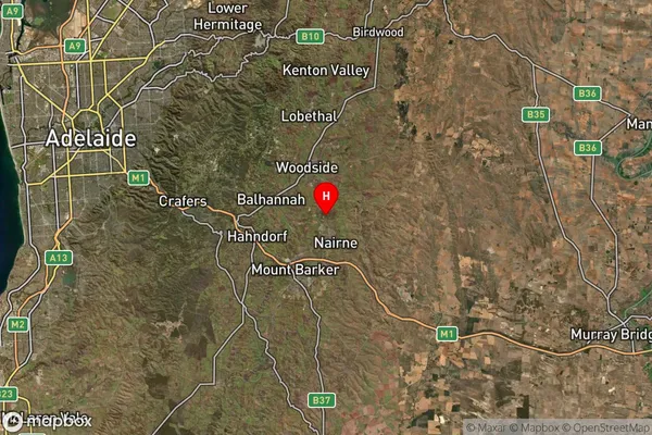 Hay Valley,South Australia Satellite Map