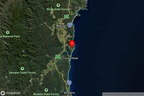 Bingie,New South Wales Satellite Map