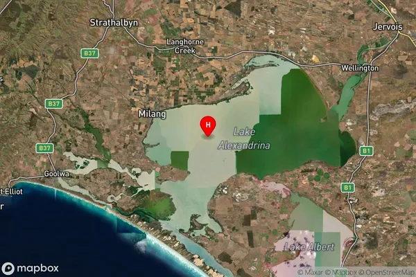 Lake Alexandrina,South Australia Satellite Map