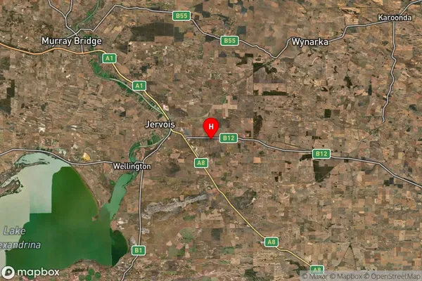 Elwomple,South Australia Satellite Map