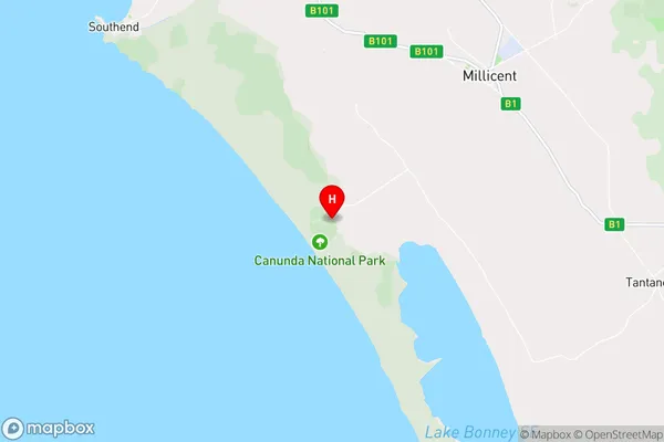 Canunda,South Australia Area Map