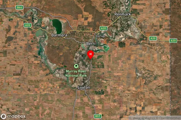 Bookpurnong,South Australia Satellite Map