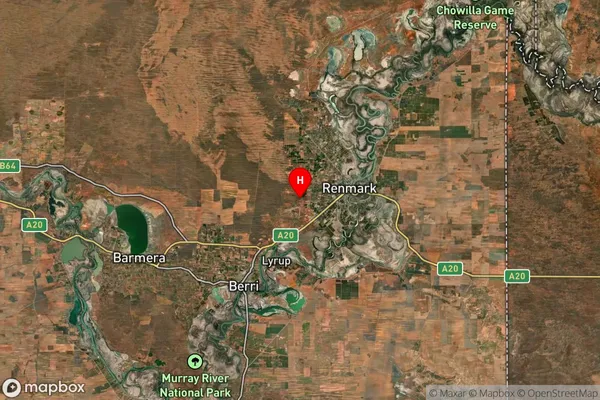 Old Calperum,South Australia Satellite Map