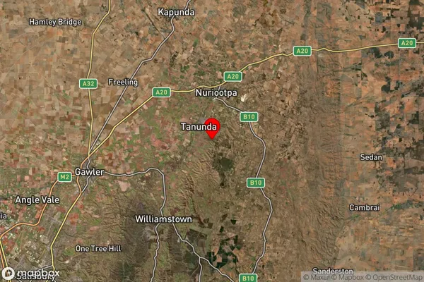 Bethany,South Australia Satellite Map