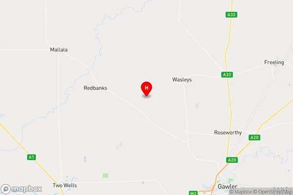 Woolsheds,South Australia Area Map