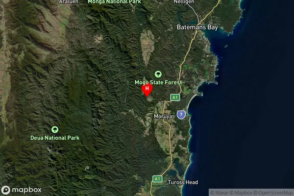 Mogendoura,New South Wales Satellite Map