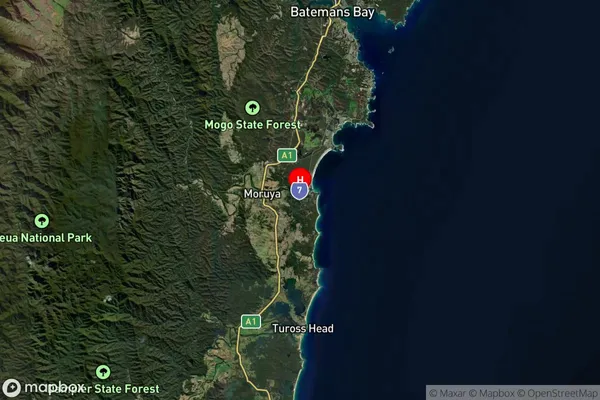 Moruya Heads,New South Wales Satellite Map