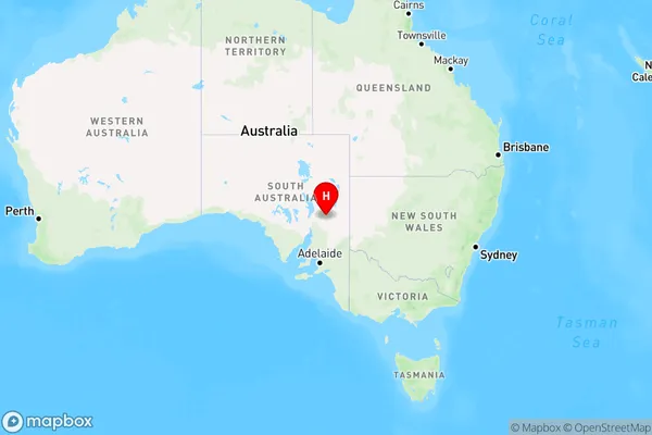 Bibliando,South Australia Region Map