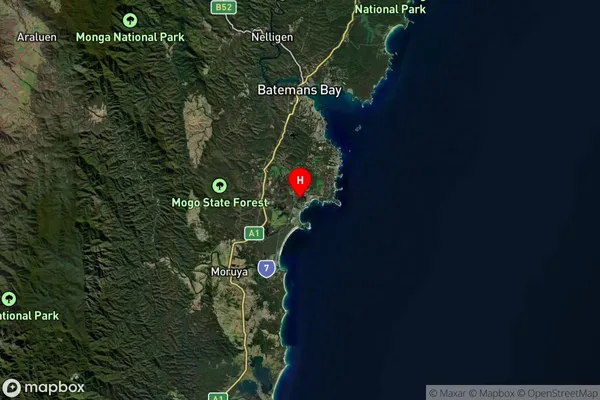 Mossy Point,New South Wales Satellite Map